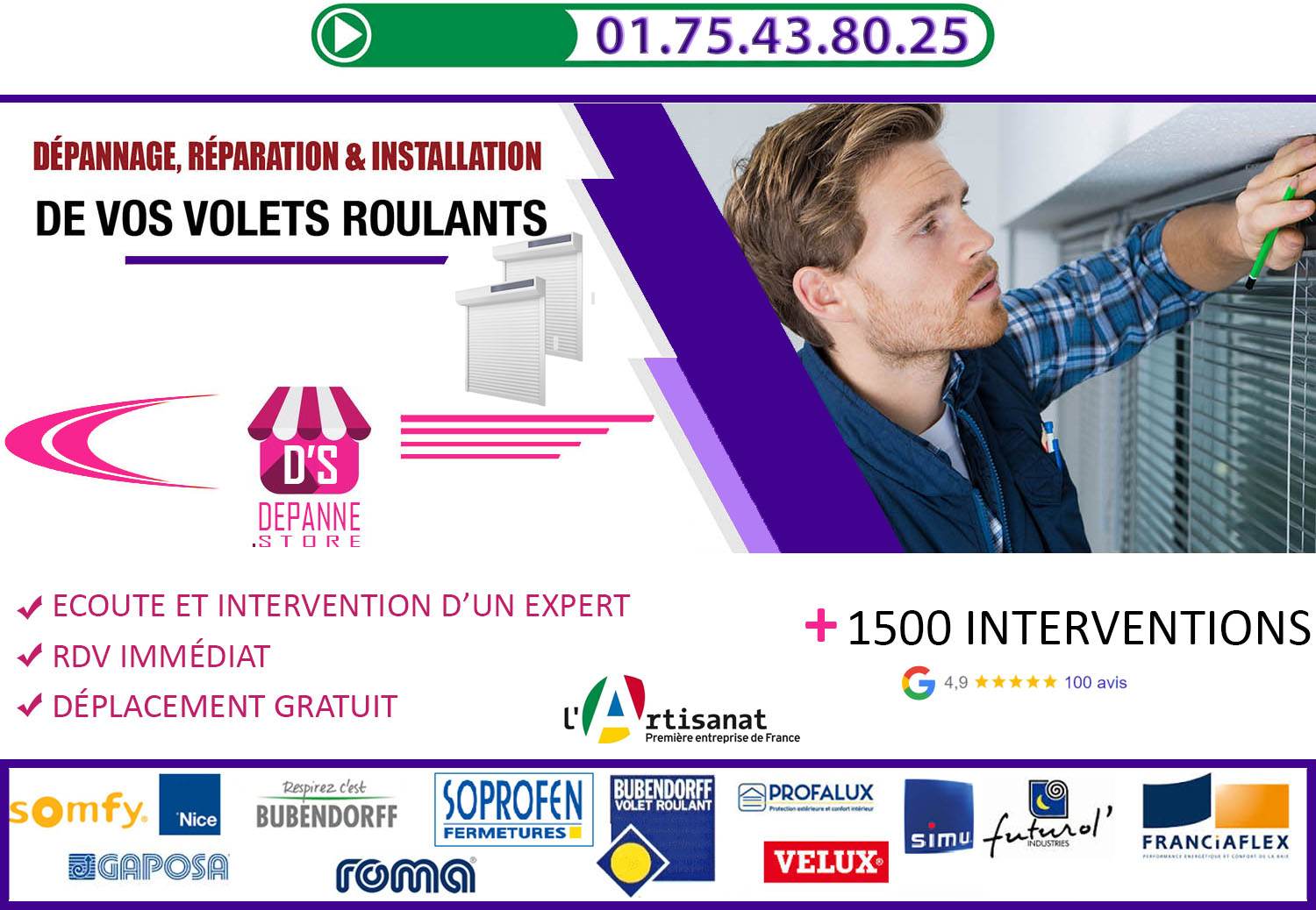 Réparation Volet Roulant La Queue en Brie 94510